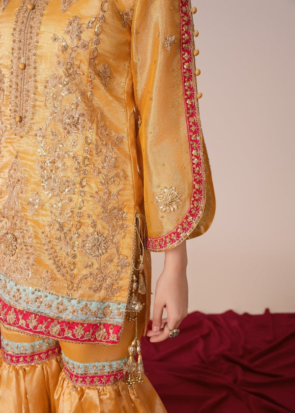Mustard Gharara set 406