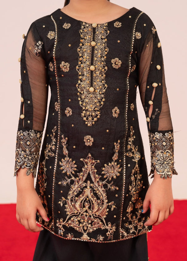 Black Gharara set ALT405