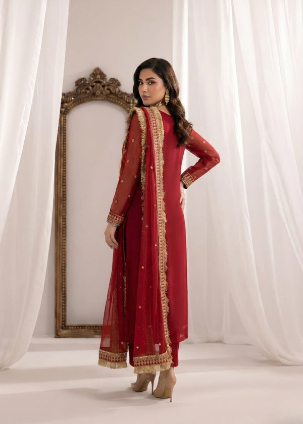 HOT PINK RED SUIT ALN30