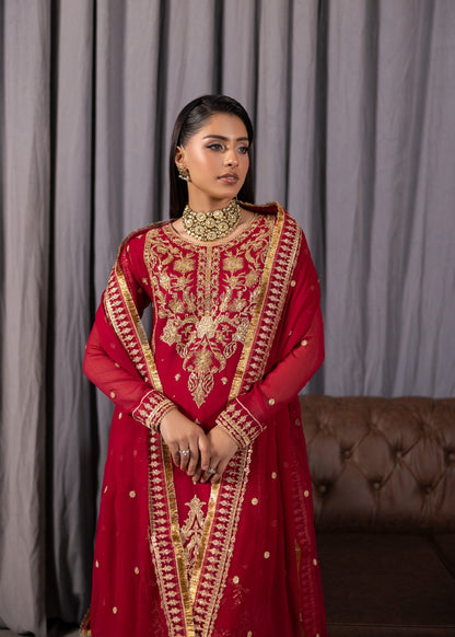 HOT PINK RED SUIT ALN30