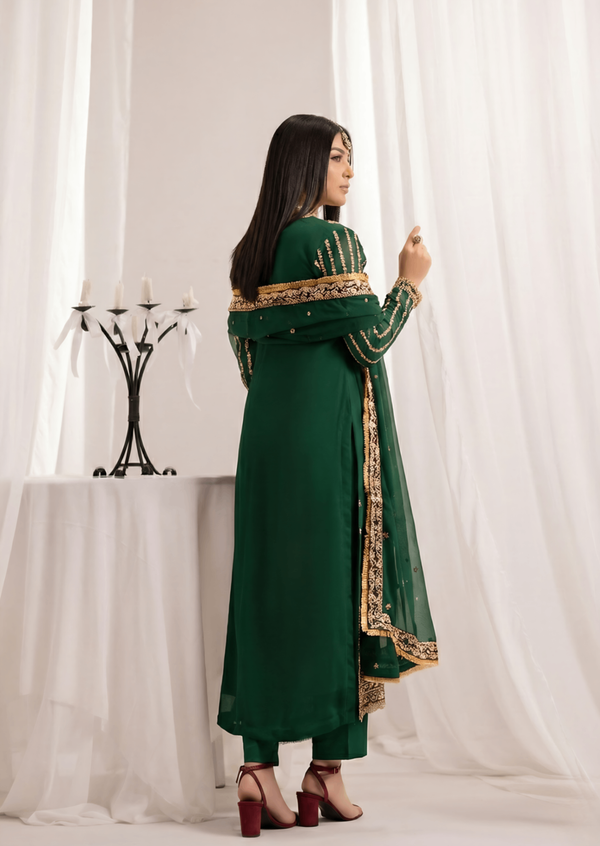 Bottle Green suit ALN401