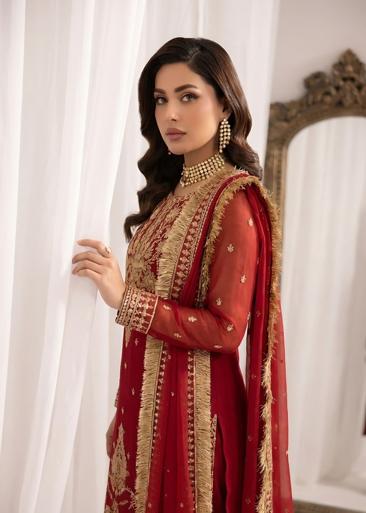 HOT PINK RED SUIT ALN30