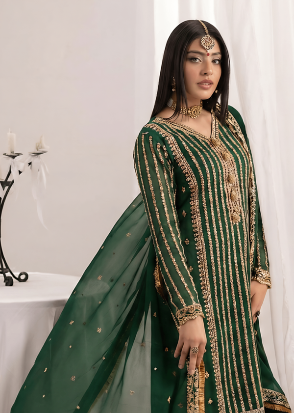 Bottle Green suit ALN401