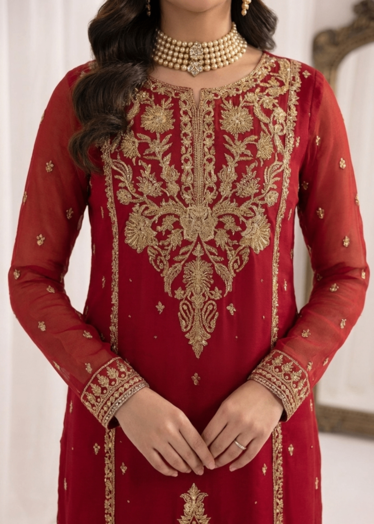 HOT PINK RED SUIT ALN30